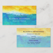 活気はっきりしたある抽象芸術シースケー絵画ズの 名刺 (正面/裏面)