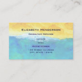 活気はっきりしたある抽象芸術シースケー絵画ズの 名刺 (裏面)