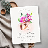 活気エレガントのあるピンクのフローラメールボックス移動 ポストカード