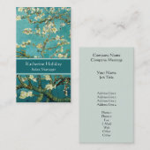 活気付くアーモンド木のヴィンテージの花柄ゴッホ 名刺 (正面/裏面)