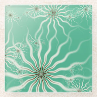 活気付く光線のフラクタルの飲料用コースター ガラスコースター