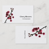 活気付く喜びか赤い桜 名刺 (正面/裏面)
