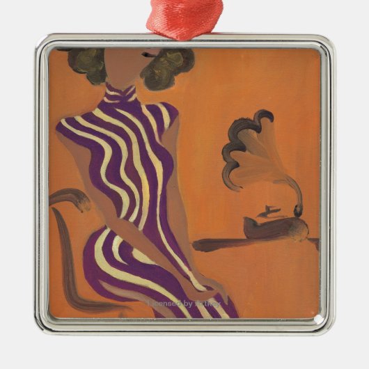 活気付く青年No.8 メタルオーナメント (正面)