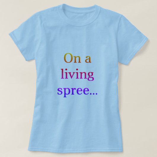 活気溢れるTシャツを着て Tシャツ (デザイン正面)