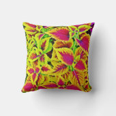 活気葉あるパターン踊り クッション (裏面)