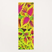 活気葉あるパターン踊り ヨガマット (正面)