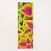 活気葉あるパターン踊り ヨガマット (裏面)
