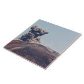 活火山アナッククラカタウから逃げ出す煙 タイル (側面)