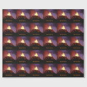 活火山 – 書あなた自身の文字 ラッピングペーパー (フラット)