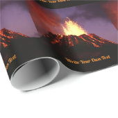 活火山 – 書あなた自身の文字 ラッピングペーパー (ロールコーナー)