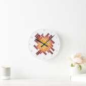 活版の踊り ラウンド壁時計 (ホーム)