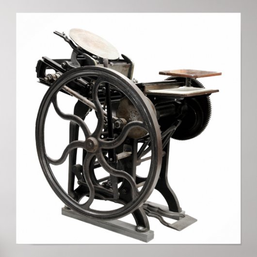 活版印刷機ポスター ポスター (正面)