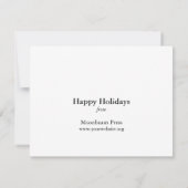 活版印刷機式のケースカード サンキューカード (裏面)