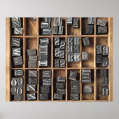 活版印刷用金属型ポスター ポスター (正面)