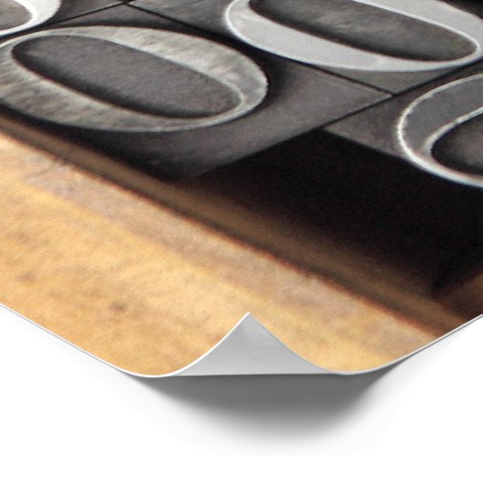 活版印刷用金属型ポスター ポスター (角)