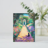 活版画家・ネコの油彩画|過去記事 ポストカード (スタンド正面)