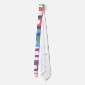 活発でカラフルなラインパターンタイ ネクタイ (裏面)