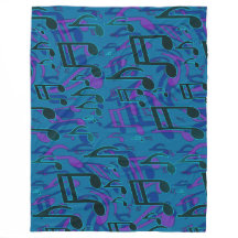 活発なダンスミュージックノート 青緑 陽気