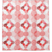 活発な円 シャワーカーテン (正面)