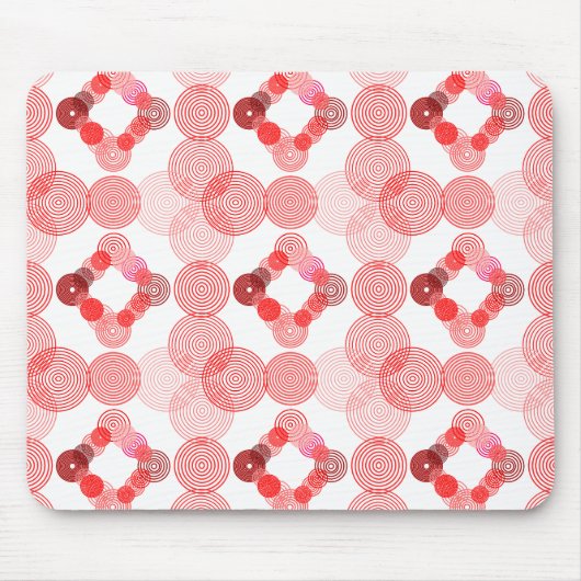 活発な円 マウスパッド (正面)