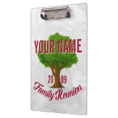 活発な木のパーソナライズな家族会 クリップボード (左)