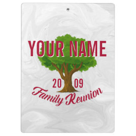 活発な木のパーソナライズな家族会 クリップボード