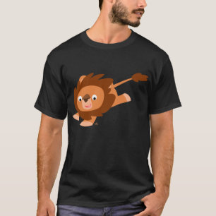 活発な漫画のライオンのTシャツ Tシャツ