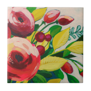 活発な開花 タイル