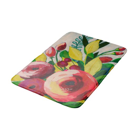 活発な開花 バスマット (アングル)