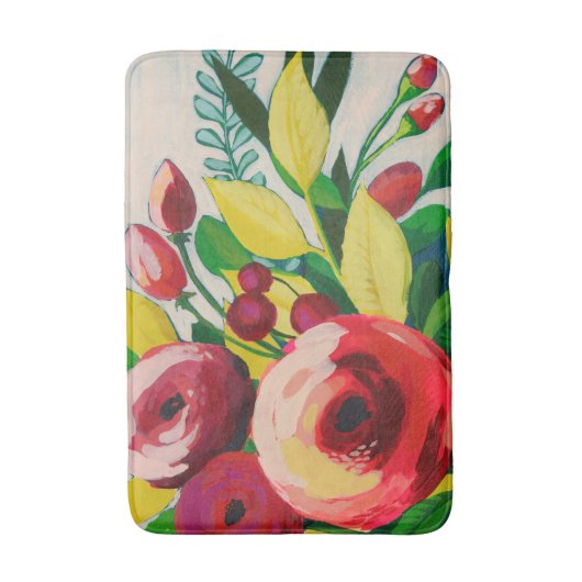 活発な開花 バスマット (正面縦)