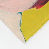 活発な開花 フリースブランケット (角)