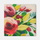 活発な開花 マグネット (正面)