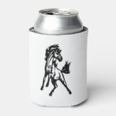 活発な馬のジャンプ 缶クーラー (缶正面)