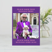 派手なおもしろい古いゲイ男のユーモアグリーティングカード シーズンカード (スタンド正面)