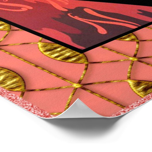 派手なアールデコ(ERTE)ポスター。 ポスター (角)