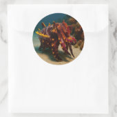 派手なイカ ラウンドシール (バッグ)