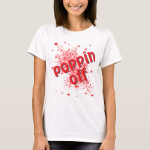 派手なグラフィックの女性用Tシャツ