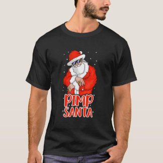 派手なサンタクロース 不適切 Tシャツ