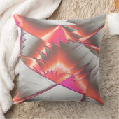 派手なサーモンまたは桃、非常に粗いデジタル化 クッション (ブランケット)