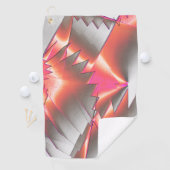 派手なサーモンまたは桃、非常に粗いデジタル化 ゴルフタオル (インサイチュ)