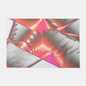 派手なサーモンまたは桃、非常に粗いデジタル化 ドアマット (正面)