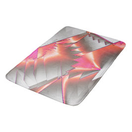 派手なサーモンまたは桃、非常に粗いデジタル化 バスマット