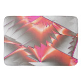 派手なサーモンまたは桃、非常に粗いデジタル化 バスマット (正面)