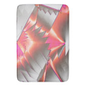 派手なサーモンまたは桃、非常に粗いデジタル化 バスマット (正面縦)