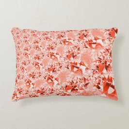 派手なサーモンを赤に変え、明るくねじれた アクセントクッション
