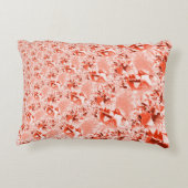 派手なサーモンを赤に変え、明るくねじれた アクセントクッション (裏面)