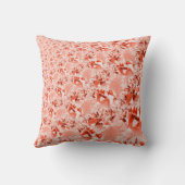 派手なサーモンを赤に変え、明るくねじれた クッション (裏面)