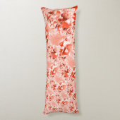 派手なサーモンを赤に変え、明るくねじれた ボディピロー (裏面 (縦))