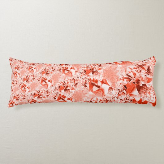 派手なサーモンを赤に変え、明るくねじれた ボディピロー (正面)