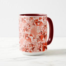 派手なサーモンを赤に変え、明るくねじれた マグカップ
